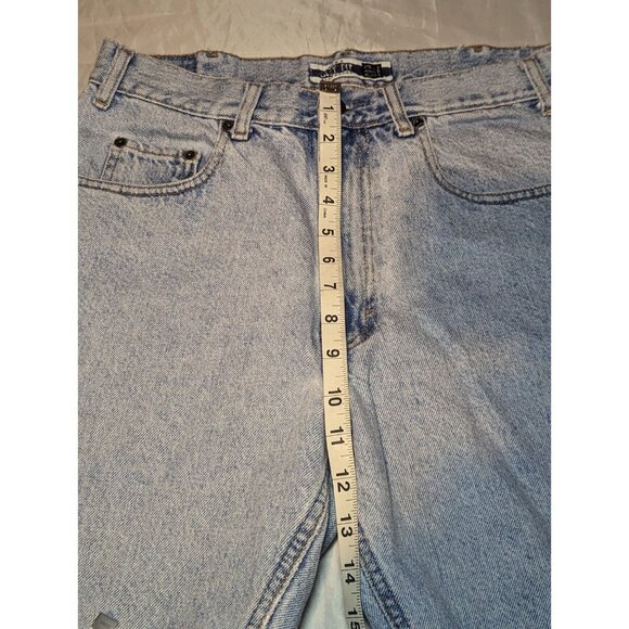 Men's Easy Fit Best Basics Gap Denim Size 33 Distressed Light Wash Dad Short Y2K - Picture 14 of 16